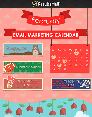 February Email Marketing Ideas Calendar