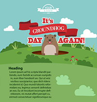 Groundhog Day Email Template