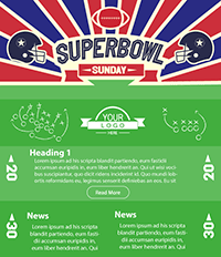 Superbowl Sunday Email Template